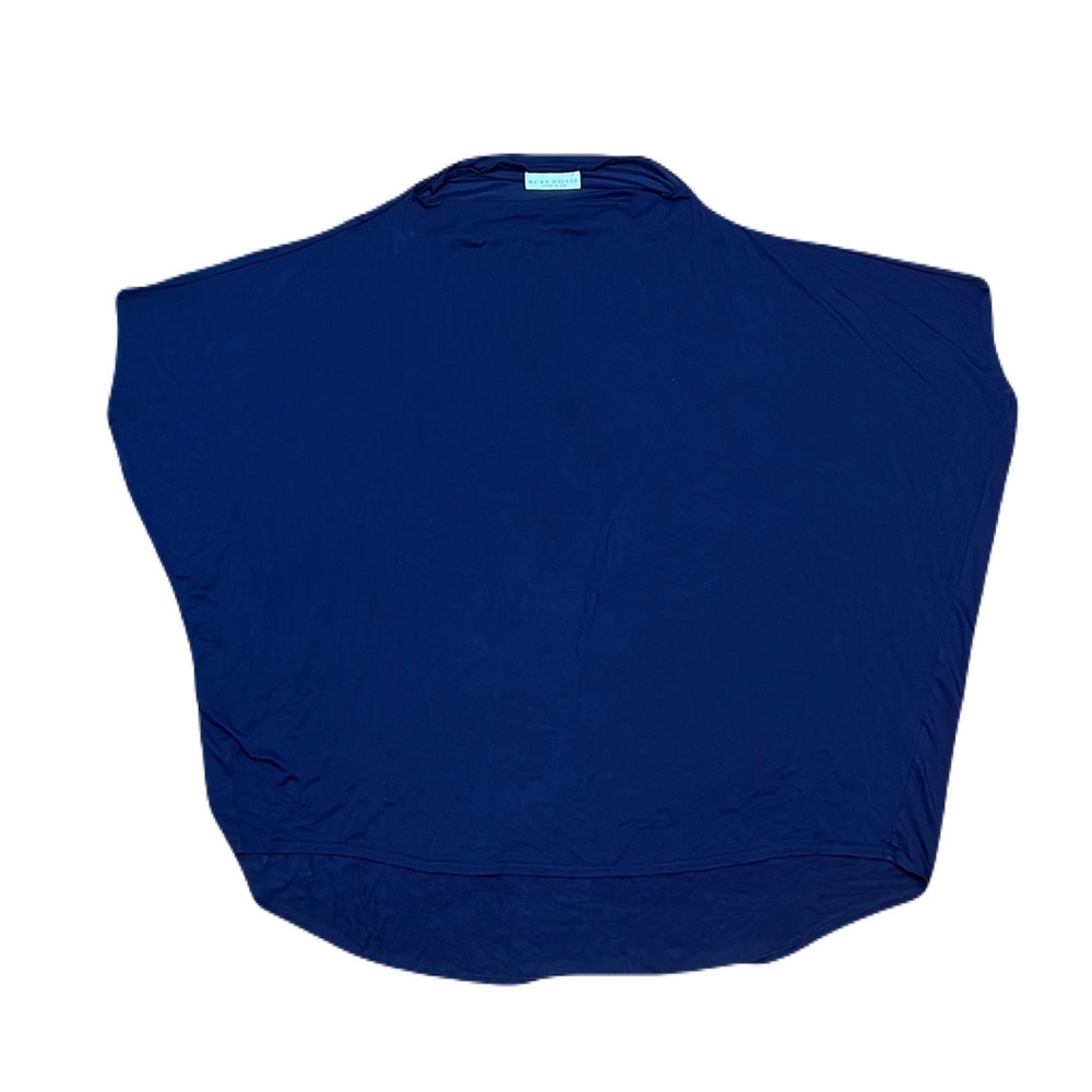 Bryn Walker Wilder Dolman Sleeve Poncho Shirt in Navy, size XS
